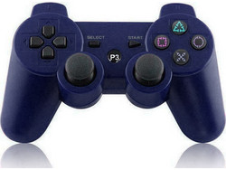 Ασύρματο Gamepad - Χειριστήριο για PS3 Doubleshock Μπλε Σκούρο
