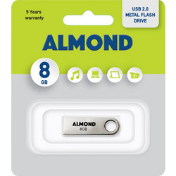 Almond Metallic 8GB USB Stick 2.0 με USB-A