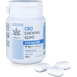 cannaline Τσίχλες CBD 250mg με γεύση μέντας - 25 pcs