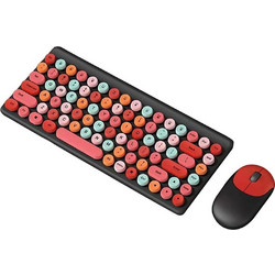 QW02 Multicolor Ασύρματο Σετ Πληκτρολόγιο & Ποντίκι