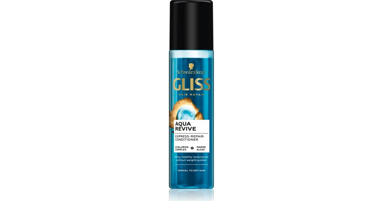 Schwarzkopf Gliss Aqua Revive Express Repair Leave In Conditioner Spray για Ξηρά Μαλλιά 200ml