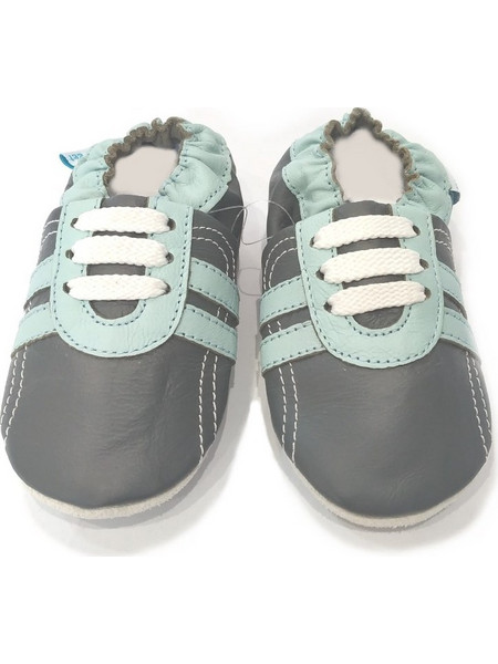 Minifeet Βρεφικά Slip Ons Αγκαλιάς Ανθρακί 15090
