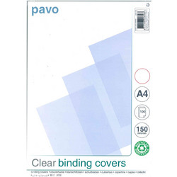 ΕΞΏΦΥΛΛΟ ΒΙΒΛΙΟΔΕΣΊΑΣ ΠΛΑΣΤΙΚΌ PVC 150 MICRON PAVO 100ΤΕΜ