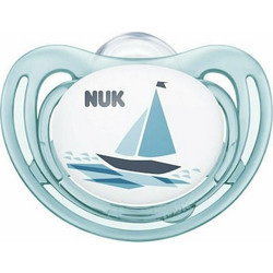 Nuk Freestyle Ανατομική Ορθοδοντική Πιπίλα Σιλικόνης 0-6m Καράβι Μπλε