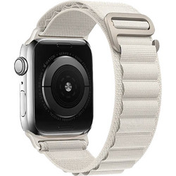 Sonique Alpine Loop Λουράκι Υφασμάτινο Beige (Apple Watch 42 / 44 / 45 / 49mm)