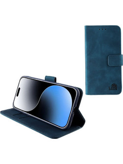 Lime Successories Lime Θηκη Iphone 15 Pro Max 6.7'' Essential Magnet Book Stand Clip Dark BLUE