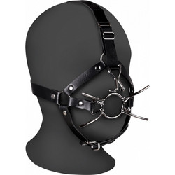 Ouch! Head Harness with Spider Gag & Nose Hooks