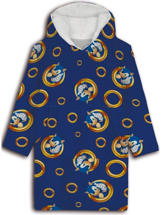 Sonic the Hedgehog oversize sweatshirt coat kids coral
