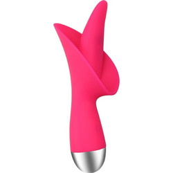 Vibrator Flower 10 Vibration Modes Silicon USB Fuchsia Guilty To