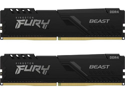 Kingston Fury Beast 16GB (2X8GB) DDR4 RAM 3600MHz C17 Black