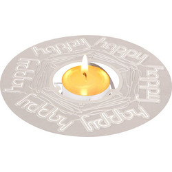 Candle card happy happy από ανοξείδωτο ατσάλι - 140x5 χιλιοστά