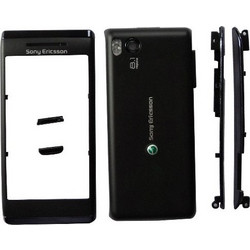 Πλήρες κέλυφος μαύρο για Sony Ericsson Aino U10 U10i
