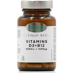 Power Health Platinum Range Vitamins D3 & B12 30 Κάψουλες