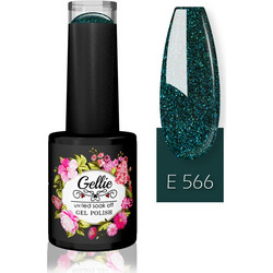 Gellie UV Led Soak Off E 566 Glitter Ημιμόνιμο Βερνίκι Νυχιών 10ml