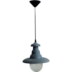 Heronia Lighting Κρεμαστό Φωτιστικό Οροφής Μονόφωτο Γκρι FLP-100K 26-0046