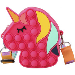 Icon Τσαντάκι Anti-Stress Unicorn 2 Fancy Φούξια