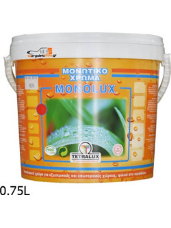 Tetralux Monolux Μονωτικό Ελαστομερές Χρώμα Εξωτερικού Χώρου Λευκό 10lt