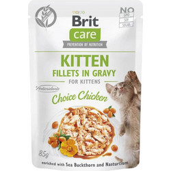 Brit Care Kitten Fillets with Choice Chicken in Gravy 85gr