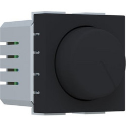Διακόπτης MODYS περιστροφικός Α/Ρ DIMMER LED (7-110W) 2M 250VAC σε μαύρο ματ χρώμα IP20 - 10101412397