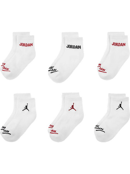 Nike JORDAN LEGEND ANKLE 6PK (BJ0342-001) Άσπρο Αγόρι Collection SU25