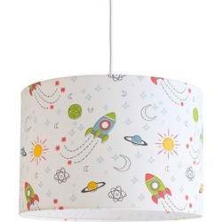Παιδικό Φωτιστικό Κρεμαστό Happy Space 35x24cm Ε27 White-Multi Veis