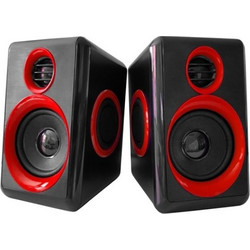 YM-165 Ηχεία Υπολογιστή 2.0 6W Black Red