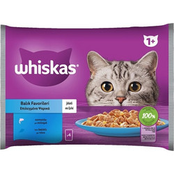 Whiskas Adult with Salmon & Tuna in Jelly 4x85gr