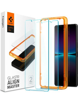 Spigen SGP Γυαλί προστασίας ALM GLAS.tR SLIM FC για SONY XPERIA 1 VI - ΜΑΥΡΟ - AGL08271 - 2-TEM
