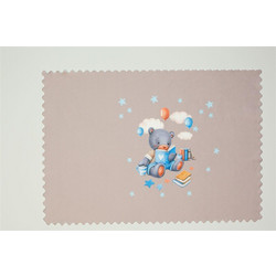Σουπλά Παιδικό Polyester 35x50εκ. Studying Bear 40 Μπεζ-Καφέ DimCol - DimCol - 31463767002