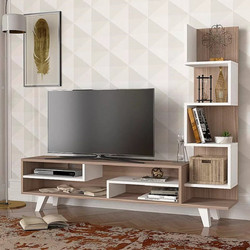 Megapap Έπιπλο Τηλεόρασης Ξύλινο Μπεζ Μ149.5xΠ29.5xΥ120cm Granada Cordoba GP042-0043,1