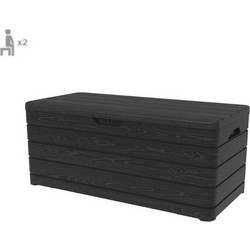 TOOMAX Ιταλίας Πλαστικό Μπαούλο Αποθήκευσης 15.5kg 640lt 152.2x71x63.5cm Καπάκι-Κάθισμα 2 Ατόμων MASSIF DOLOMITI 640L Anthracite