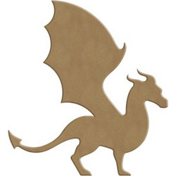 Δράκος mdf 13 x 15cm