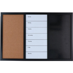 Εβδομαδιαίο Planner ArtiCasa 3σε1 με διαστάσεις 60x40x1.5 cm - Μαύρο 9610000000000000