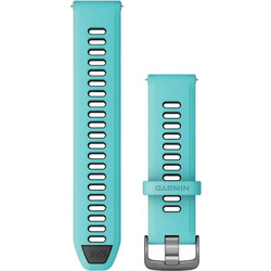 Garmin 22 Watchband Λουράκι Σιλικόνης Aqua / Black (Forerunner 265)