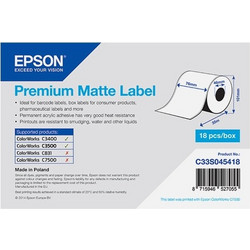 Αυτοκόλλητες Ετικέτες Epson C33S045418 Premium Matte 35 m x 76 mm