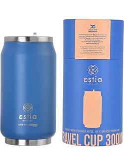 Estia Travel Cup Save The Aegean Denim Blue 300ml
