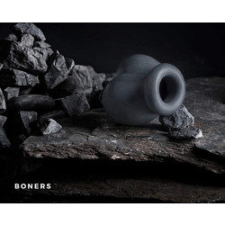 Boners Liquid Silicone Ball Pouch Ελαστικό Δαχτυλίδι Όρχεων Σιλικόνης Γκρι