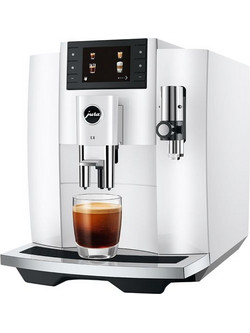 Jura E8 Piano White Αυτόματη Μηχανή Espresso 1450W 15bar με Μύλο