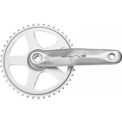 M-WAVE ΔΙΣΚΟΒΡΑΧΙΟΝΑΣ ΑΛΟΥΜΙΝΙΟΥ 44Δ SINGLE-SPEED 1/2X3/32 ΑΣΗΜΙ 350651