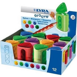 Ξύστρα Βαρελάκι Lyra Διπλή Groove