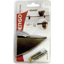 ERGO Βάση Στήριξης Ραφιών Giant Χρωμέ 4-25mm 1 Τεμ