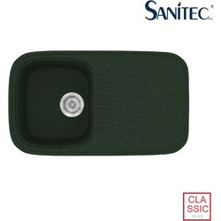 Sanitec Classic 315 Ένθετος Νεροχύτης Γρανίτη Αντιστρεφόμενος Ματ Granite Green 82x50cm