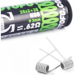 Wotofo Dual Core Fused Clapton Coils 28G*2+38G /0.62 /(10τεμ)