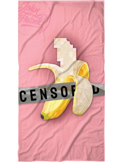 John Frank Censored Πετσέτα Θαλάσσης Ροζ 80x150cm