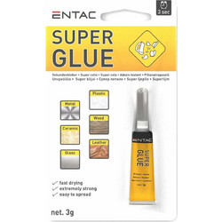 Κόλλα Στιγμής Διάφανη Entac Super Glue Clear Gel 3ml Tube