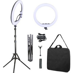 ΛΑΜΠΑ LED RING LIGHT 18 + 50W ΜΑΥΡΗ ΤΡΙΠΟΔΟ