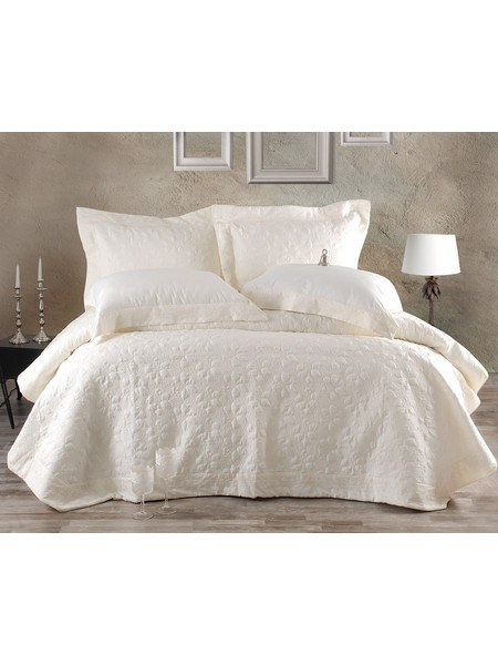 Νυφικό Σετ 7 τμχ Tabitha Λευκό Rythmos Κουβερλί: 230x250 cm, Σεντόνια: 240x260 cm