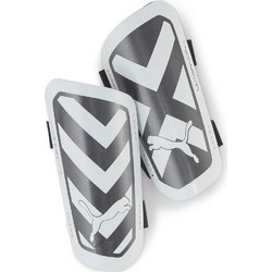 Puma Ultra Light Strap Επικαλαμίδες Ποδοσφαίρου Μαύρες Λευκές 030875-03