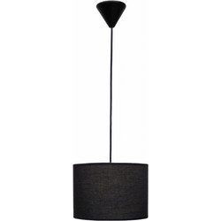 Heronia Lighting ΗΚ-03 Κρεμαστό Φωτιστικό Οροφής Μονόφωτο E27 Μαύρο Φ40cm 14-0140