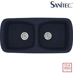 Sanitec Classic 319 Επικαθήμενος Νεροχύτης Γρανίτη Ματ Granite Blue 93x51cm